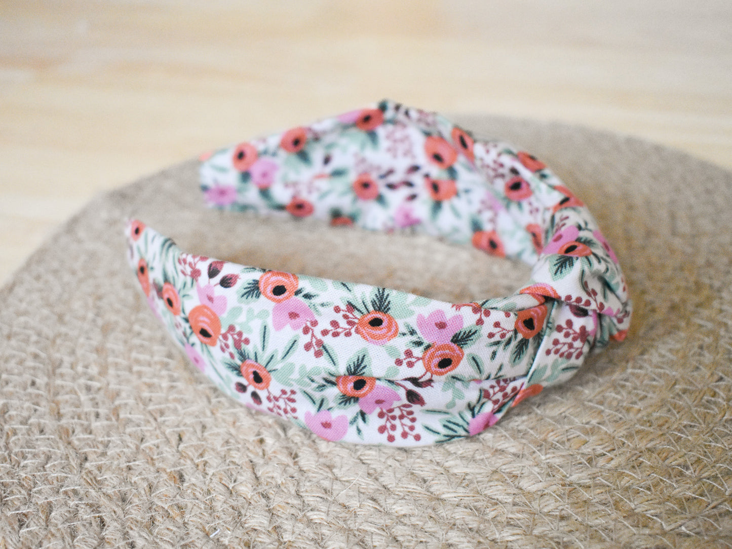 Top knot headband - Rosa in pink